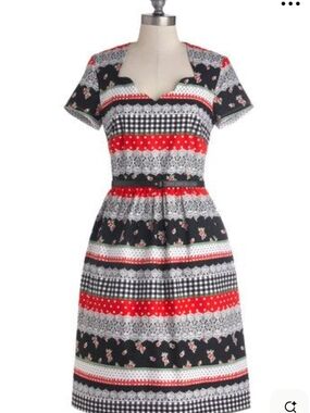 Modcloth Bea & Dot Fun Patterned Dress
